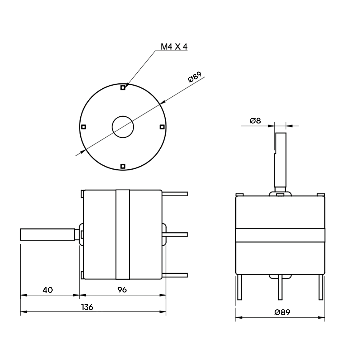 GD60 Technical Dimensions